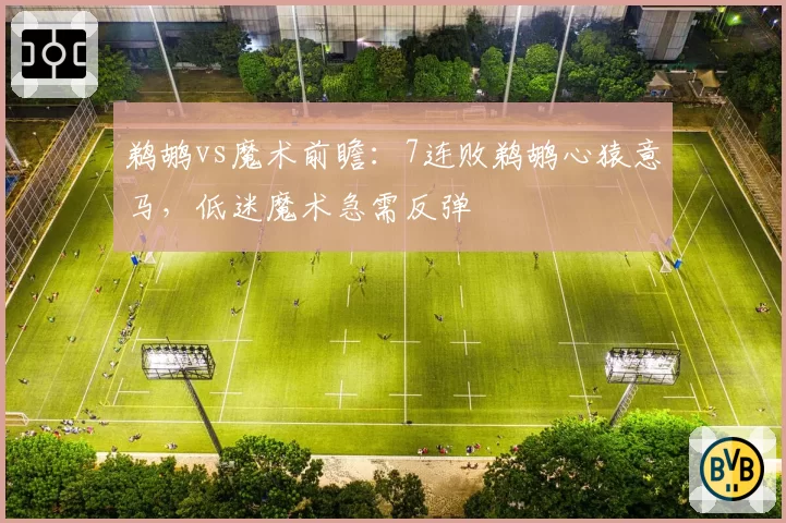 鹈鹕vs魔术前瞻：7连败鹈鹕心猿意马，低迷魔术急需反弹